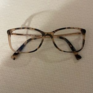 Michael kors eye glasses pink tortoise shell rose gold